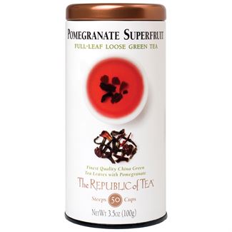 The Republic of Tea Pomegranate Green Tea Full-Leaf 50 Tea Bags