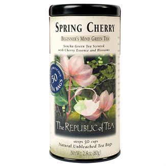 The Republic of Tea Spring Cherry Green 50 Bags