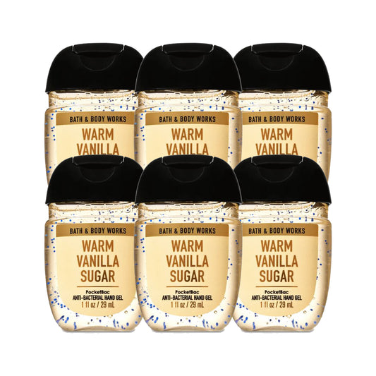 Bath & Body Works Warm Vanilla Sugar Anti-Bacterial - Hand Sanitizers "PACKS" 1 oz 29 ml