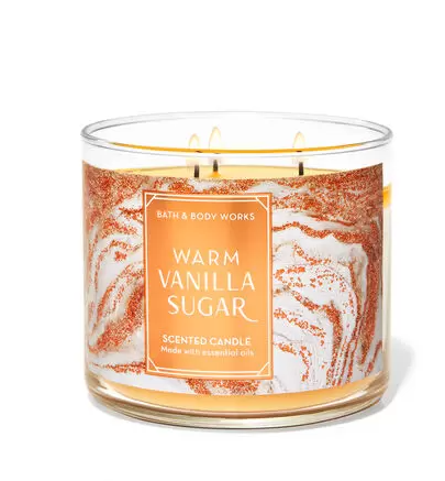 Bath & Body Works Warm Vanilla Sugar 3 Wick Candle