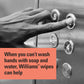 Williams Sanitizing Wipes with Moisturizing Glycerin + Aloe, Fragrance Free, 20 Wipes