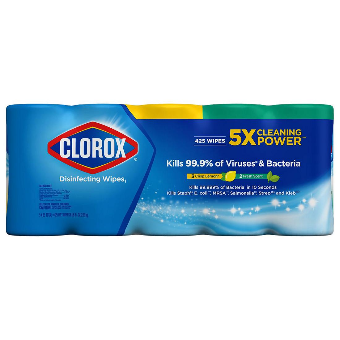 Clorox Disinfecting Wipes Value Pack, 5 Pack