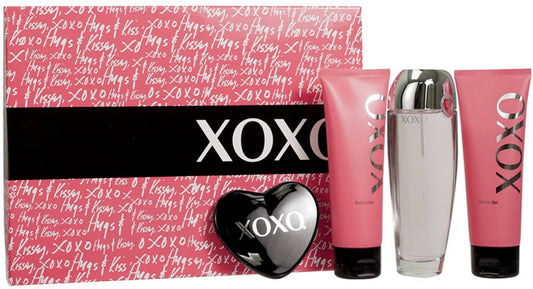 XOXO Gift Set for Women, 4 pc: EDP 3.4 oz 100 ml